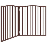 Vidaxl hundegjerde sammenleggbare 2 paneler 160 cm Poplar trebrun eik