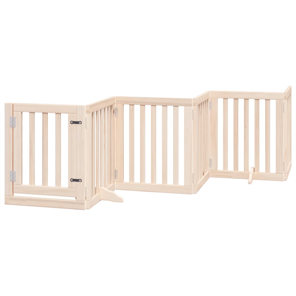 VidaXL dog fence Collapsible 6 panels 300 cm poplar wood