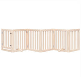 VidaXL dog fence Collapsible 6 panels 300 cm poplar wood