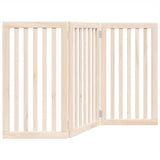 Vidaxl dog fence Collapsible 3 panels 150 cm poplar wood