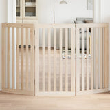 Vidaxl dog fence Collapsible 3 panels 150 cm poplar wood