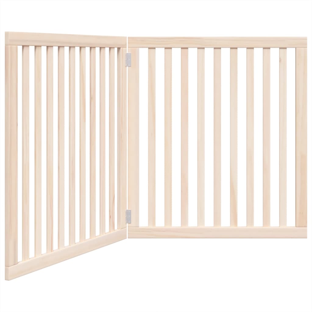 Vidaxl hundegjerde sammenleggbar 2 paneler 160 cm Poplar tre