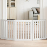 Vidaxl hund hegn sammenfoldelig 3 paneler 150 cm Populierhout White