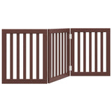 Vidaxl hundegjerde sammenleggbare 3 paneler 150 cm Poplar trebrun