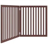 Vidaxl hundegjerde sammenleggbar 2 paneler 160 cm Poplar trebrun