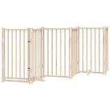 Vidaxl dog fence Foldable with door 6 panels 300 cm solid pinewood