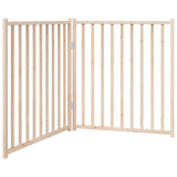 Vidaxl dog fence Collapsible 2 panels 160 cm Solid pinewood