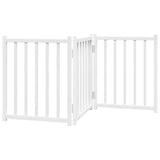 Vidaxl Hondfudder kollabsible 3 Paneele 150 cm feste Péiere wäiss
