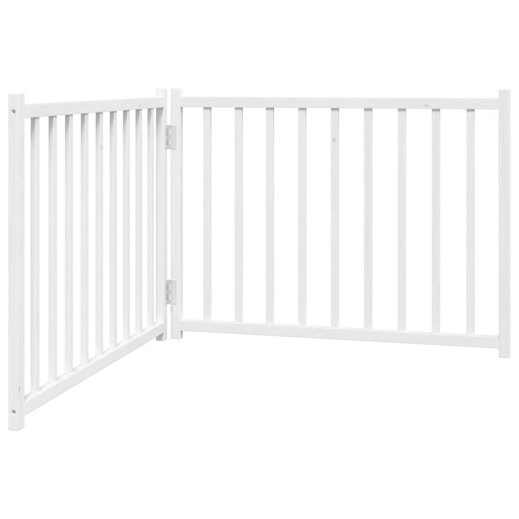 Vidaxl dog fence Collapsible 2 panels 160 cm Solid pine white
