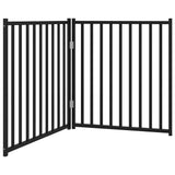 VIDAXL Dog Fence Clunsble 2 Panele 160 cm stałe sosny czarny