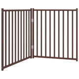 VIDAXL Hundezaun zusammenklappbar 2 Panels 160 cm Festkiefer -Braune -Eiche