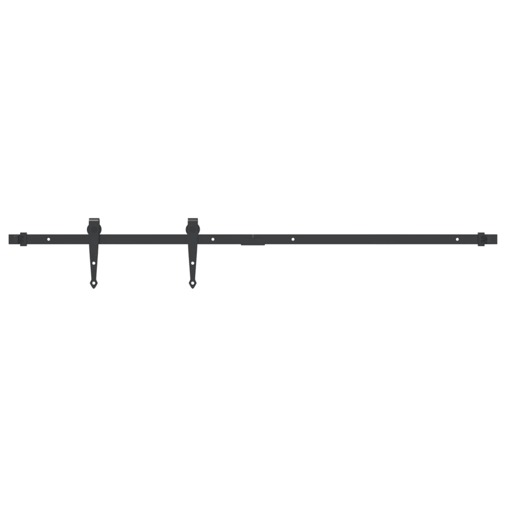 Sospensione Vidaxl Set per mini -skiver porta 122 cm in acciaio carbone nero
