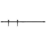Sospensione Vidaxl Set per mini -skiver porta 122 cm in acciaio carbone nero