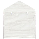 Vidaxl arbor with roof 2.28x2.23x2.69 m polyethylene white