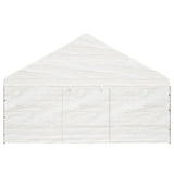 Vidaxl Arbor con tetto 5.88x2.23x3,75 m polietilene bianco