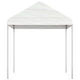 Vidaxl arbor with roof 2.28x2.23x2.69 m polyethylene white