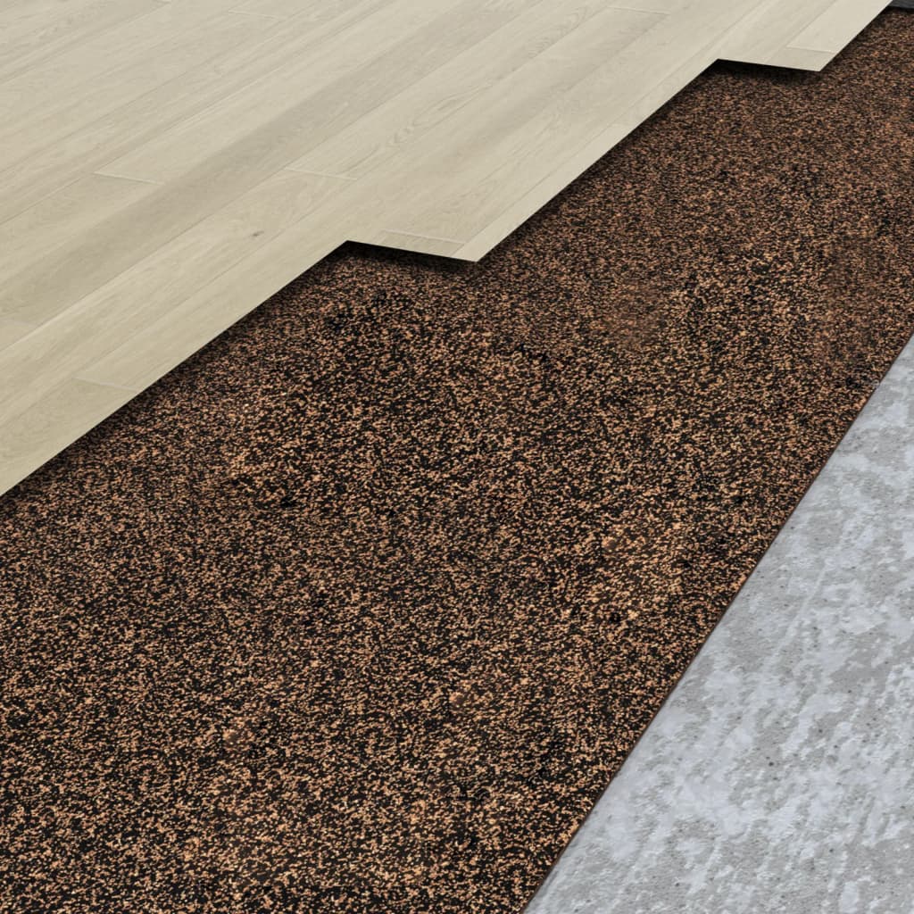 Vidaxl Cork on Roll 100x200 cm 2 mm in gomma