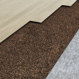 Vidaxl Cork on Roll 100x200 cm 2 mm in gomma