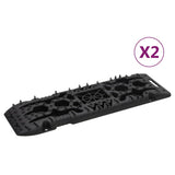 Vidaxl -Griffplatten 2 PCs 107x31x7 cm Nylonschwarz