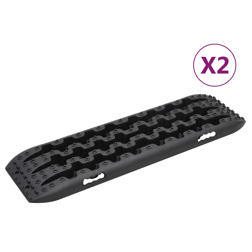 Vidaxl Griples 2 St 106x30,5x7 cm najlonska črna