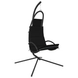 Vidaxl rocking chair with Oxford fabric and steel black cushion