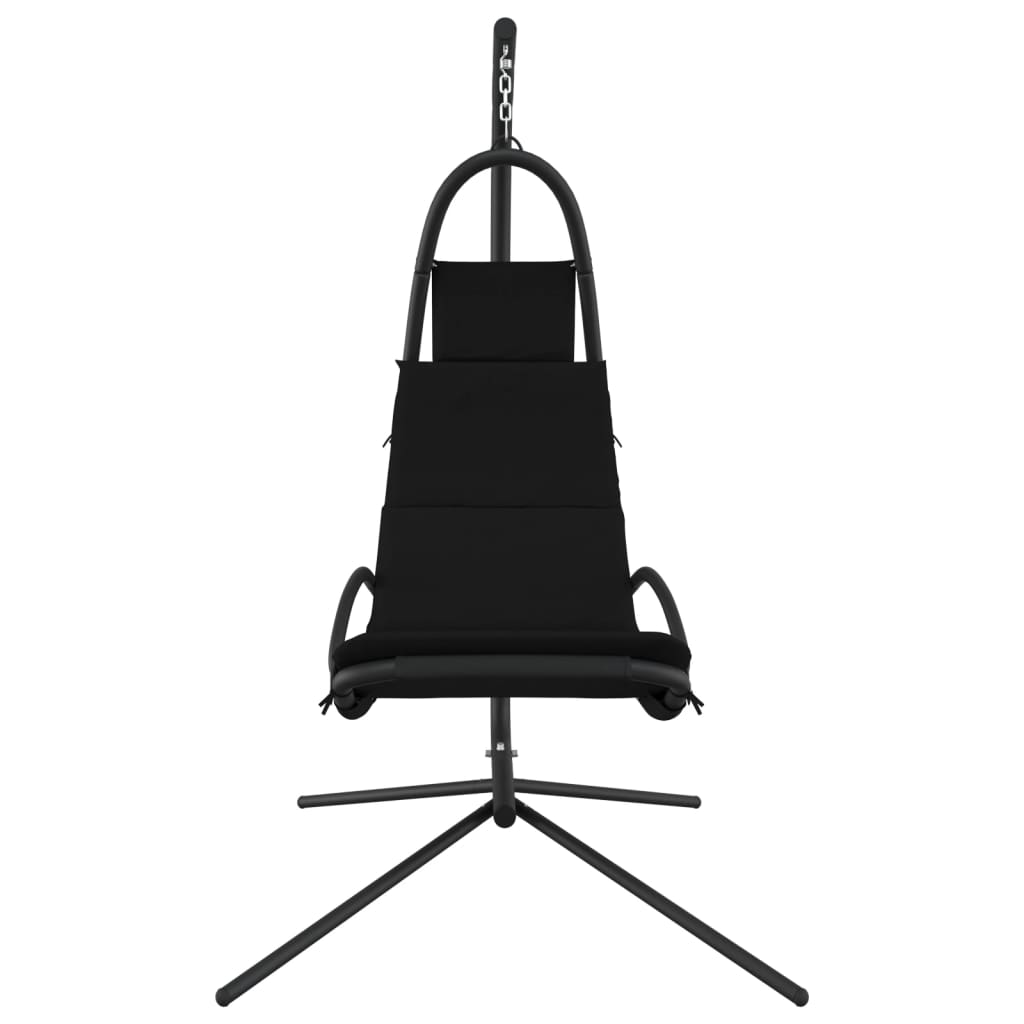 Vidaxl rocking chair with Oxford fabric and steel black cushion