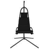 Vidaxl rocking chair with Oxford fabric and steel black cushion