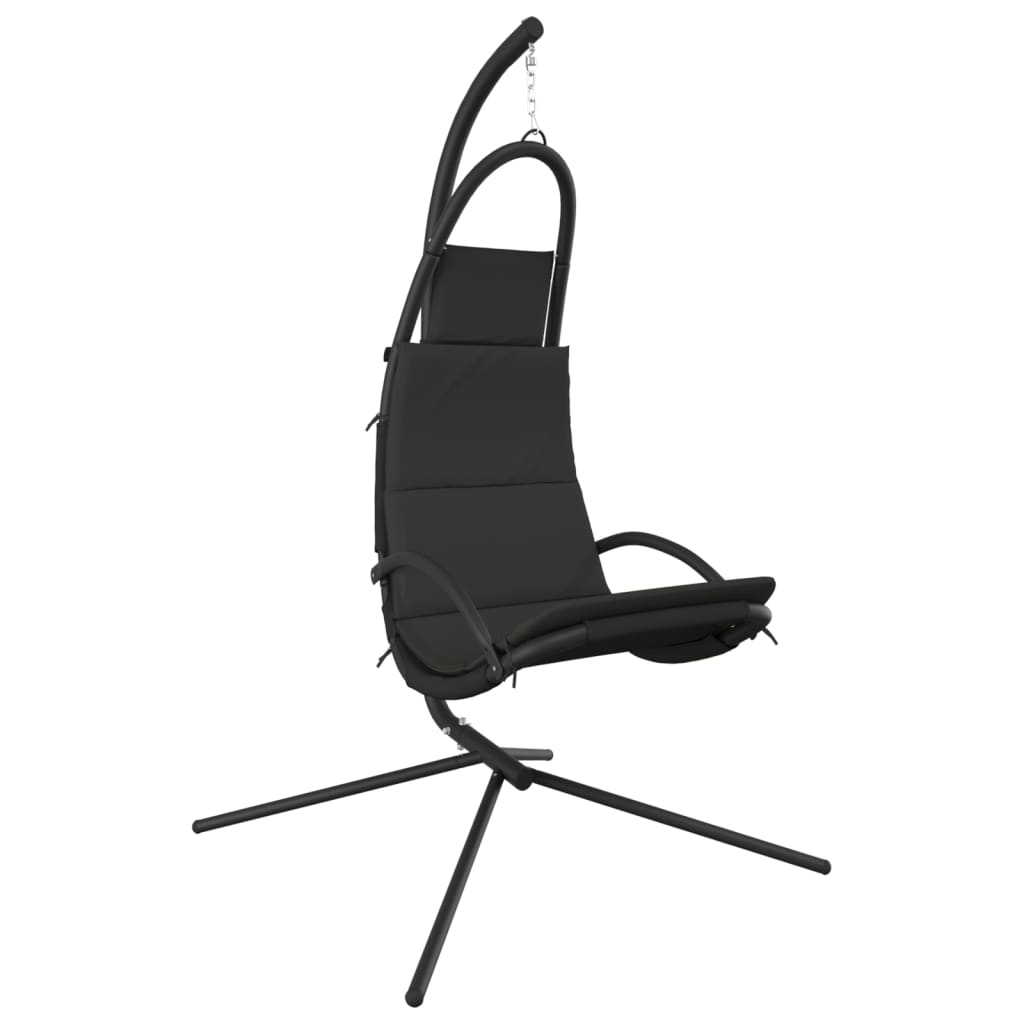 Vidaxl rocking chair with Oxford fabric and steel dark gray