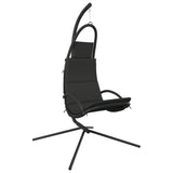 Vidaxl rocking chair with Oxford fabric and steel dark gray