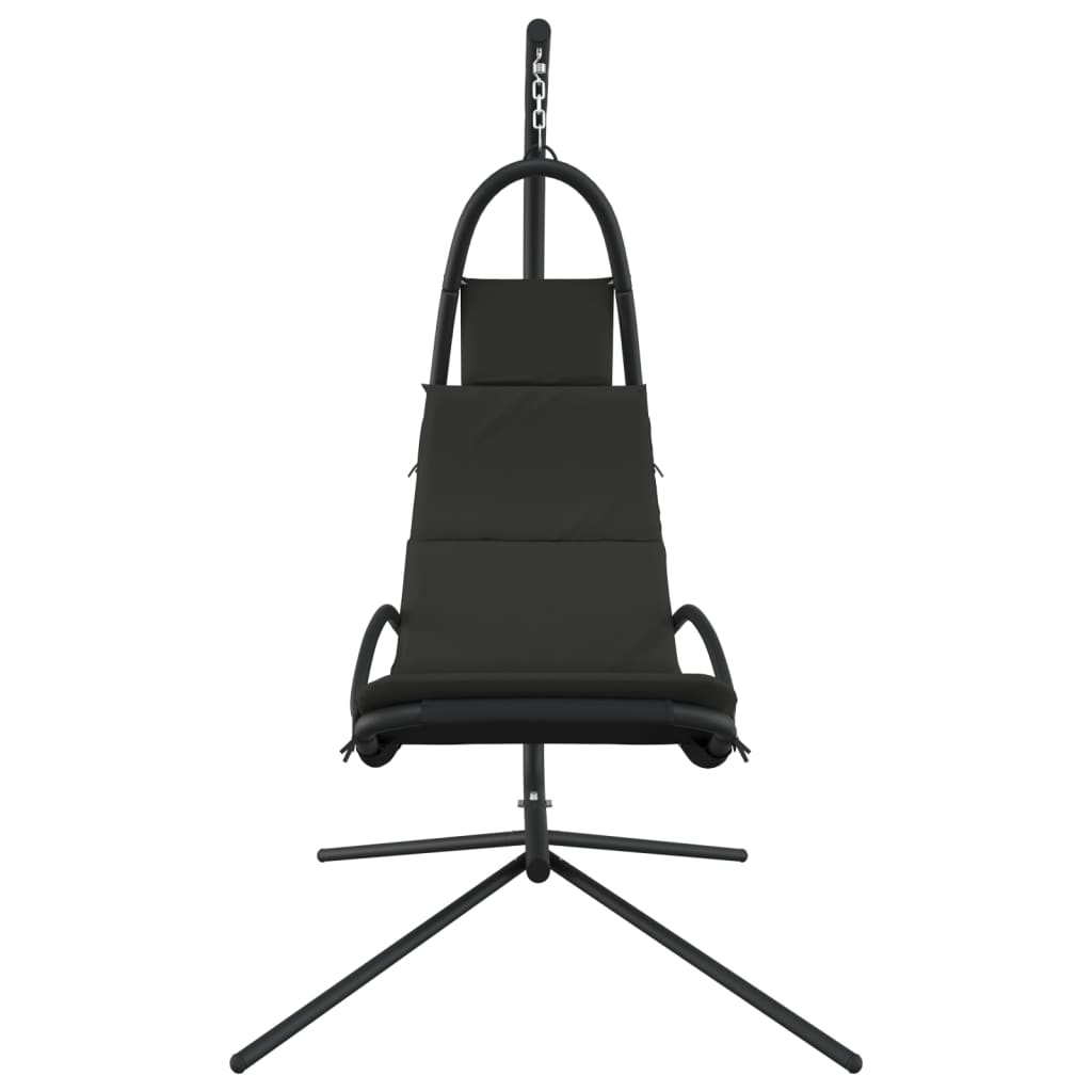 Vidaxl rocking chair with Oxford fabric and steel dark gray
