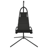 Vidaxl rocking chair with Oxford fabric and steel dark gray