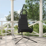 Vidaxl rocking chair with Oxford fabric and steel dark gray