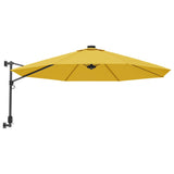 Vidaxl Wall parasol 290 cm yellow
