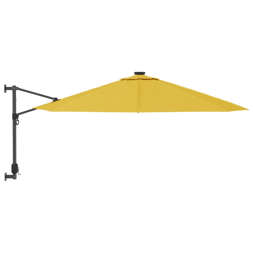 Vidaxl Wall parasol 290 cm yellow