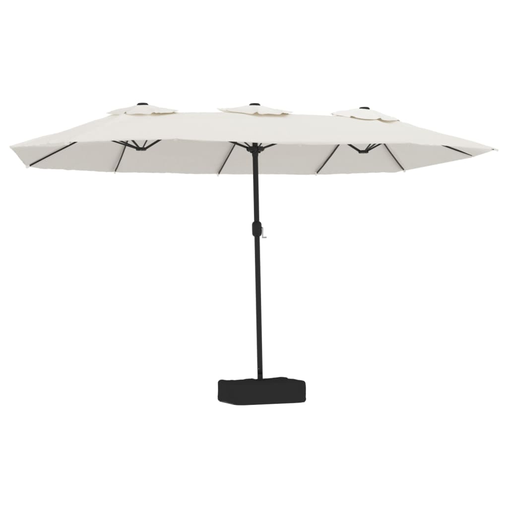 VidaXL Parasol Double 449x245 cm sand white