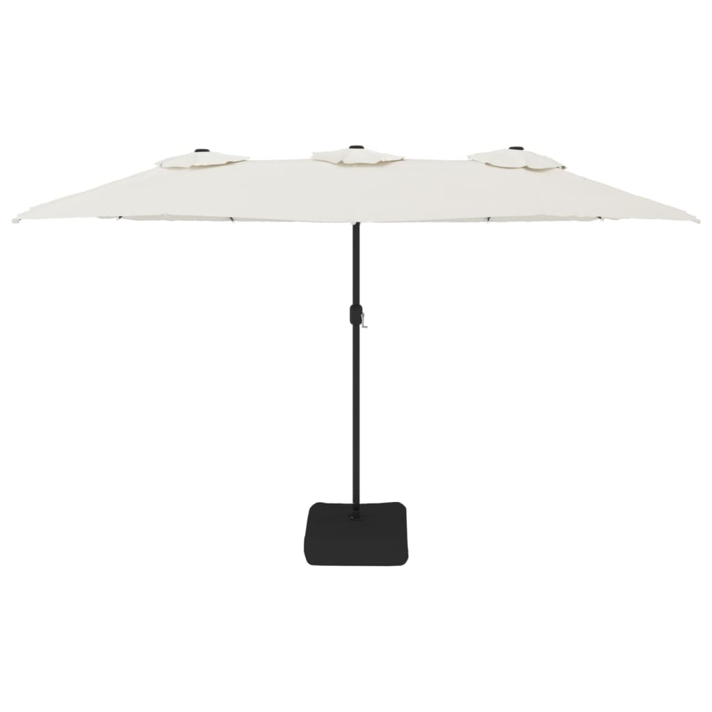 VidaXL Parasol Double 449x245 cm sand white