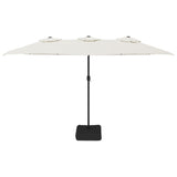 VidaXL Parasol Double 449x245 cm sand white