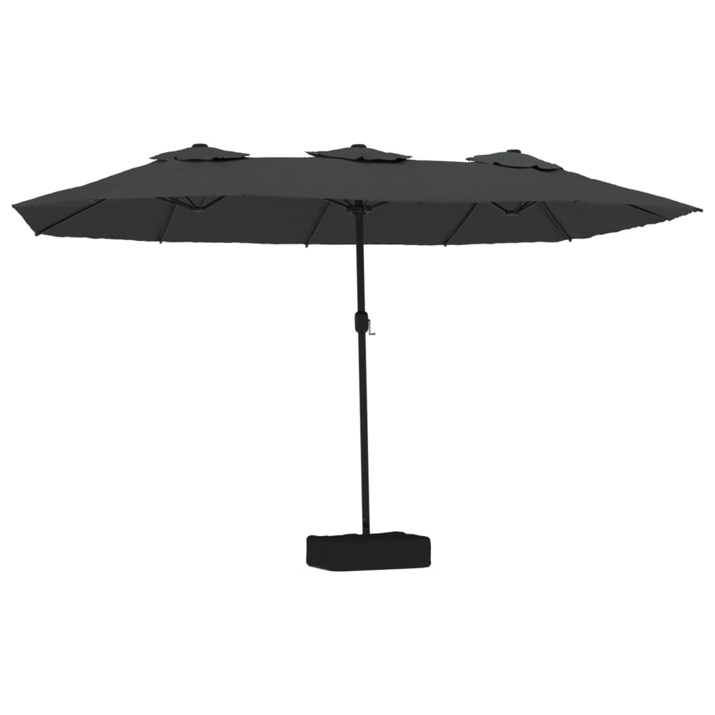 Vidaxl Parasol Double 449x245 cm antracit -Roredna