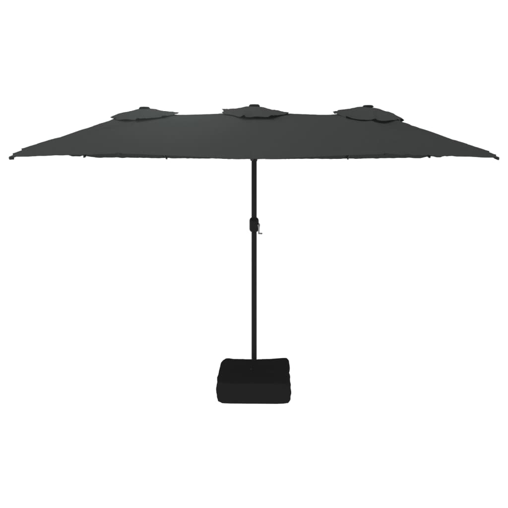 Vidaxl Parasol Double 449x245 cm antracit -Roredna