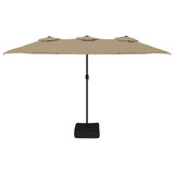 Vidaxl Parasol Double 449x245 cm Taupe