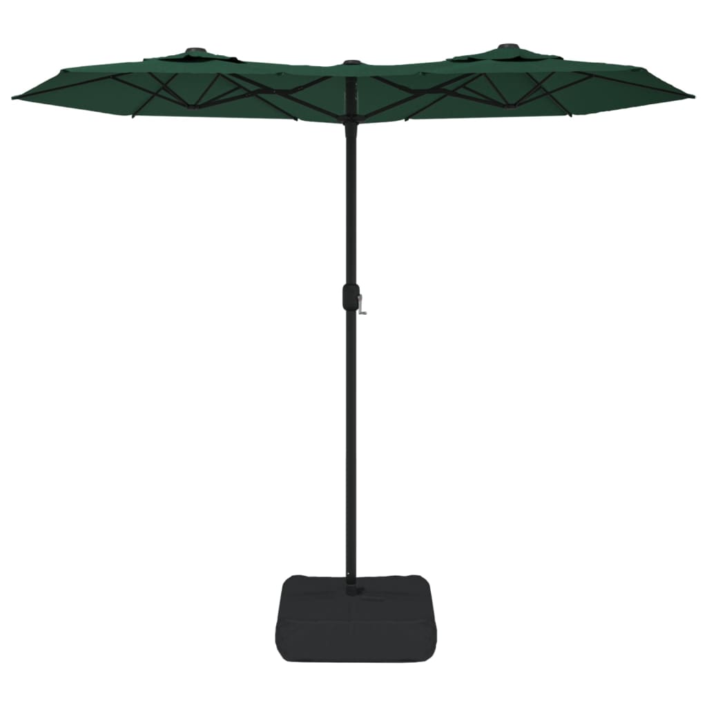 Vidaxl Parasol Double střecha 316x240 cm zelená