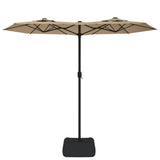 Vidaxl Parasol Double střecha 316x240 cm taupe