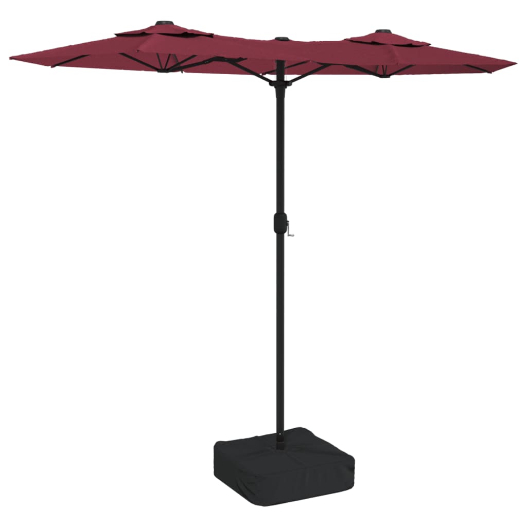 Vidaxl Parasol Double 316x240 cm Bordeaux Red