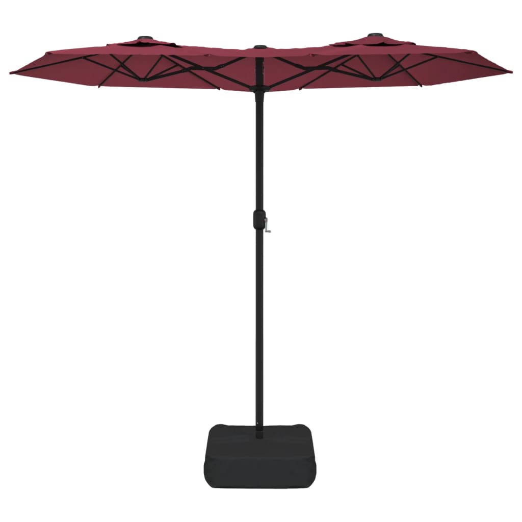 Vidaxl Parasol Double 316x240 cm Bordeaux Red