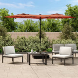 Vidaxl Parasol Double 316x240 cm teracotta -colored