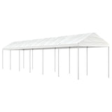 Vidaxl Arbor con tetto 13.38x2.28x2.69 m polietilene bianco