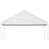 Vidaxl -Laube mit Dach 8,92x5,88x3,75 m Polyethylenweiß