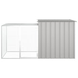 Vidaxl Rabbit Hutch 200x91x100 cm Galvanizovaná ocel šedá