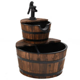 Vidaxl Wasserbrunnen mit Pumpe 44,5 x 44,5 x 58 cm Festkieferholz