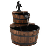 Vidaxl Wasserbrunnen mit Pumpe 44,5 x 44,5 x 58 cm Festkieferholz